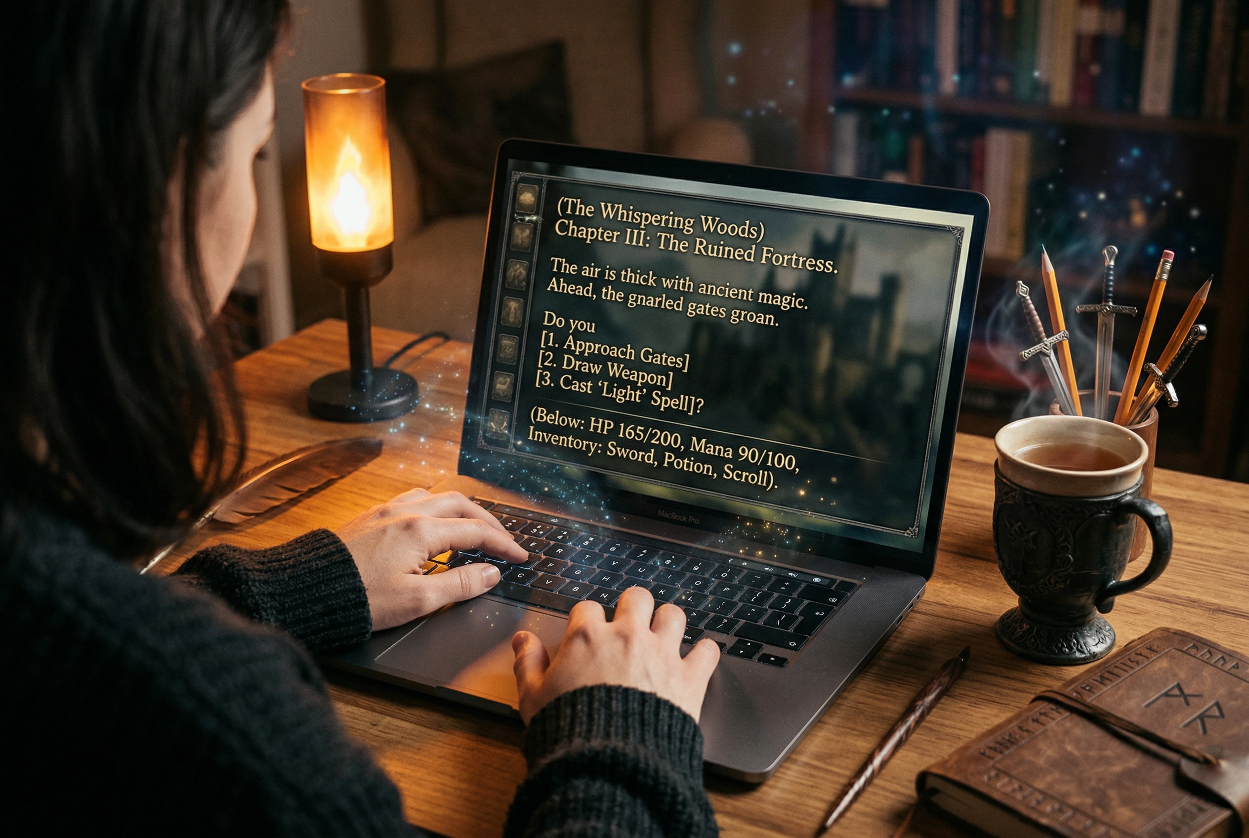 Atmosphärische Kampagnenszene in Lorath